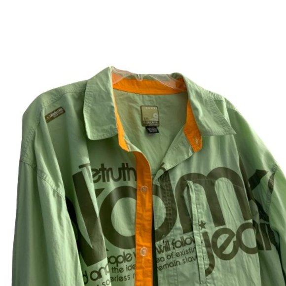 Akademiks AKDMKS "In Pursuit Of Truth"Long Sleeve Shirt Sz XXL VINTAGE - Picture 3 of 13